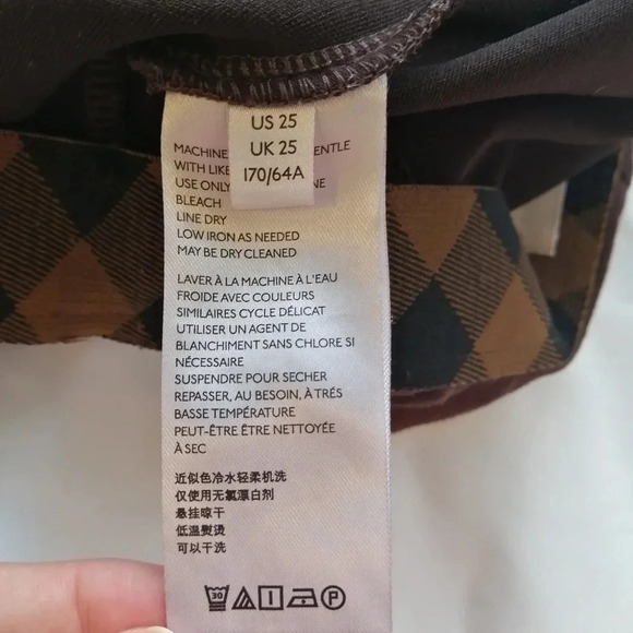 by Anthropologie Faux Suede Brown Legging Pants with Zipper Ankles 25 - Picture 12 of 15